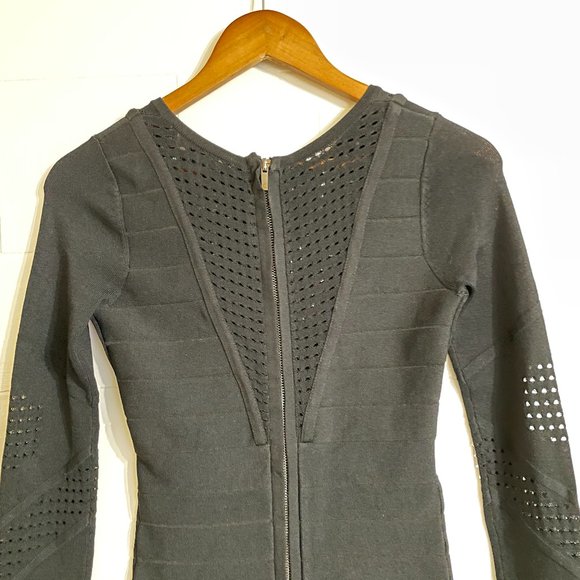 French Connection Black Bandage Mini Dress - Picture 5 of 7